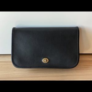 SOLD Vintage Coach Convertible Clutch 9635 Black
